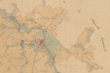 L'Enclave annexée à Saint-Laurent-sur-Sèvre en 1835 (cadastre)