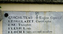 Le nom de Guicheteau sur le monument aux Morts de Concarneau