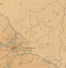 Les 8 villages sur le cadastre de Chambretaud