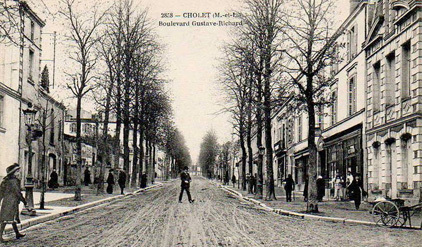 Cholet, le boulevard Gustave Richard au début du XXe siècle