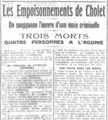 Extrait du Petit Courrier du samedi 8 novembre 1913