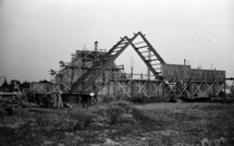 Le chantier de construction de Sainte-Bernadette (1962)