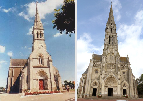 Les églises de Chauvé et de Sainte-Pazanne